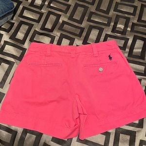 Pink polo shorts